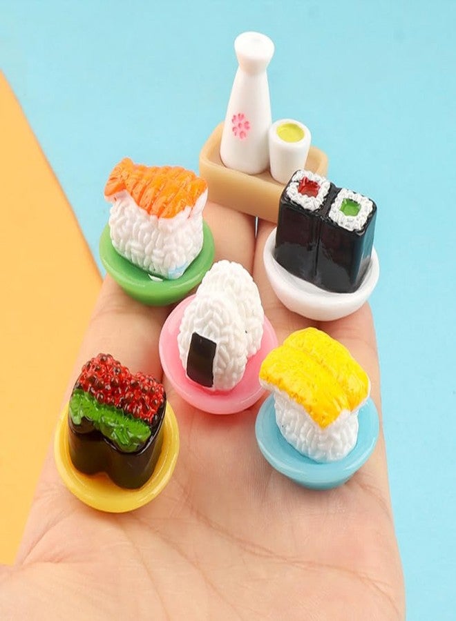 Vaguelly 24pcs Simulated Japanese Sushi Miniatures Lifelike Dollhouse Decoration Realistic Sushi Models for Home Decor and Photography Props for Miniature Display - Image 5